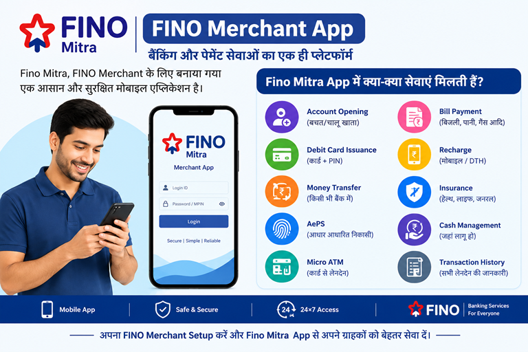FINO Merchant App - Fino Mitra App क्या है और कैसे इस्तेमाल करें