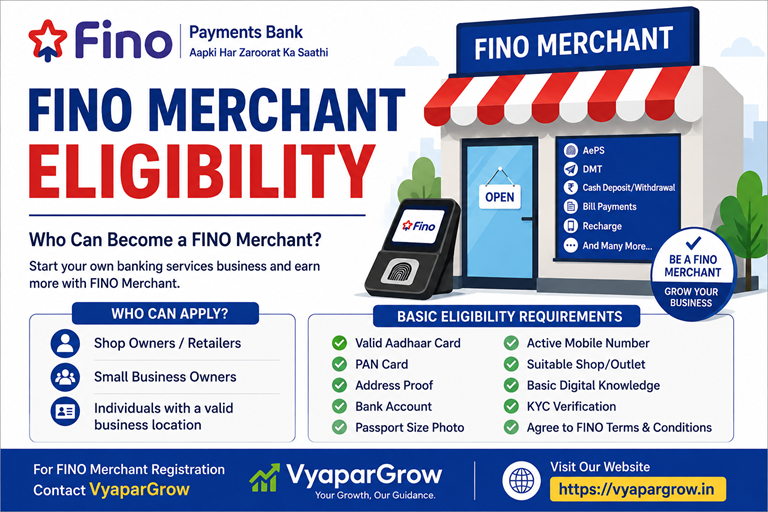 FINO Merchant Eligibility 2026 - Requirements & Documents